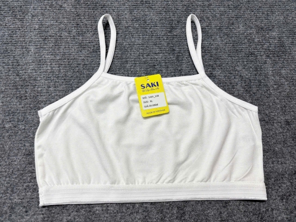 ÁO LÁ NGẮN SAKI 138 -  TRẮNG